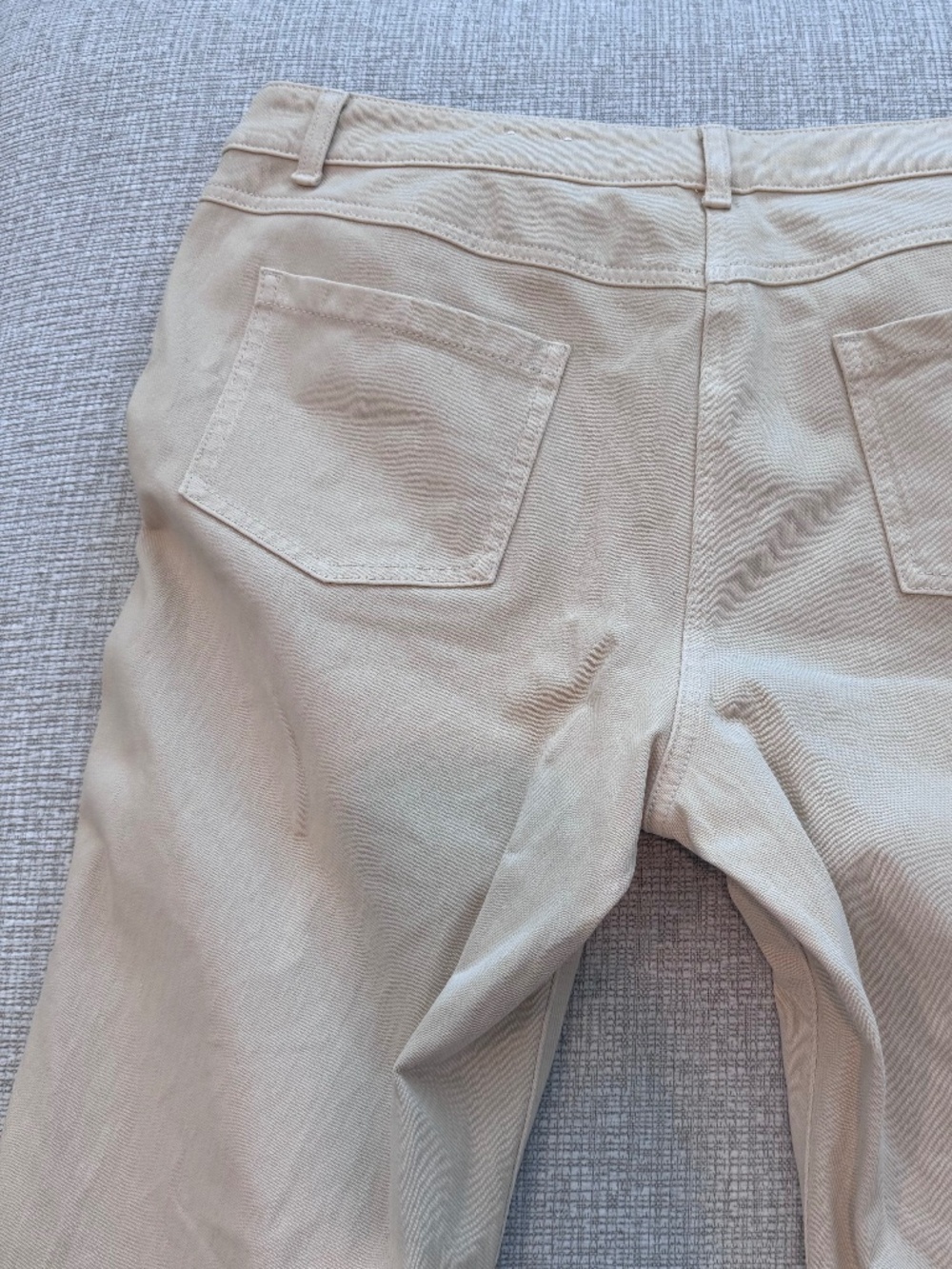J. McLaughlin Women’s Lexi Straight Leg Jeans in Raw Beige Wash Size 12 - Picture 11 of 16